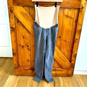 Pea In The Pod PAIGE Verdugo Ultra Skinny Gray Maternity Jeans 29
